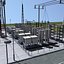 3d max electrical substation station