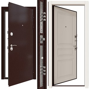 door metal entrance 3D model