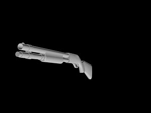 remington 870 3d model