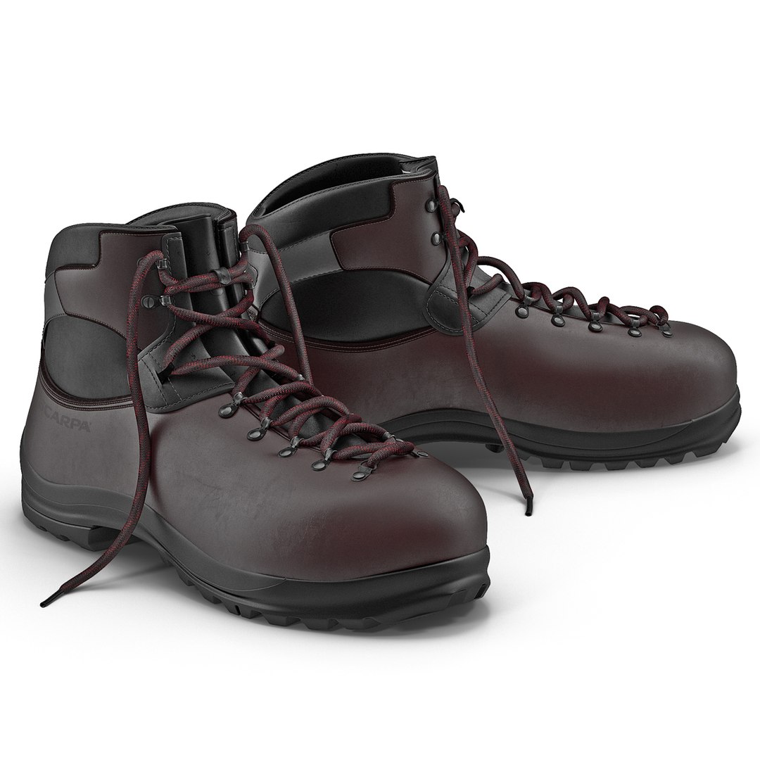 Hiking Boots 2 3D model preview