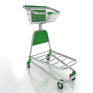3ds max airport trolley