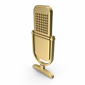 Microphone Icon Bronz
