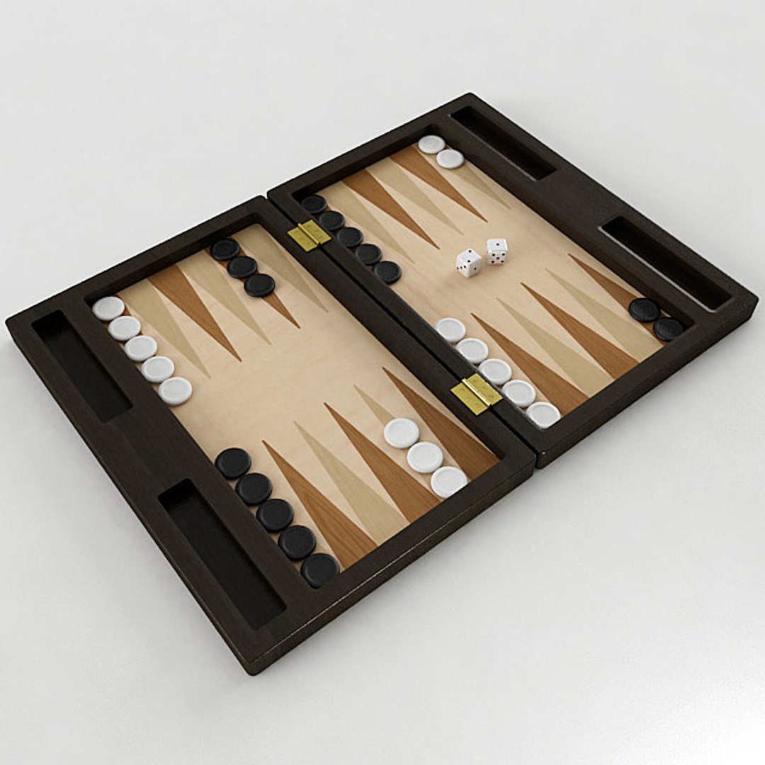 Backgammon Gammon Model TurboSquid 1298817