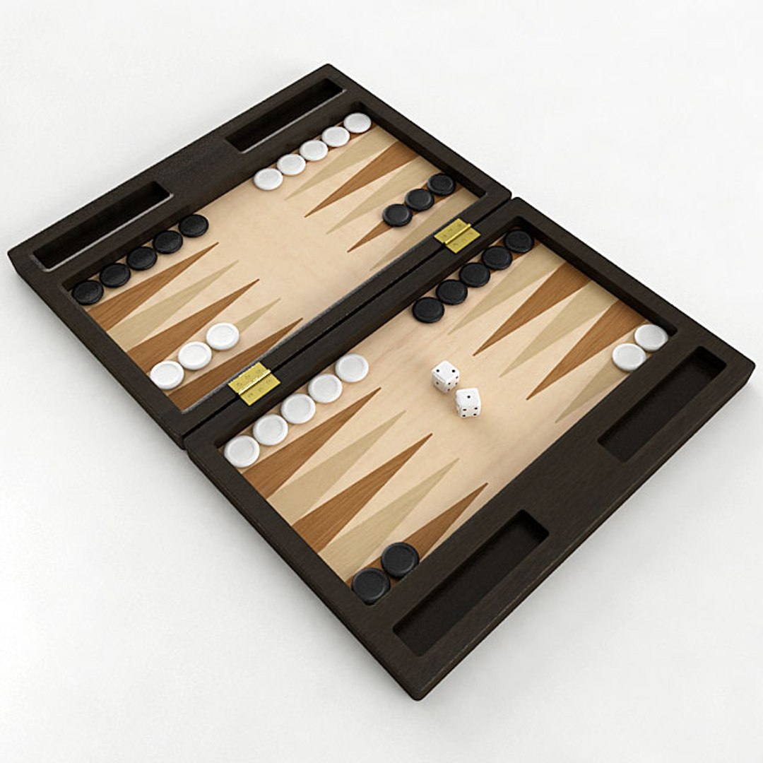 Backgammon Gammon Model TurboSquid 1298817