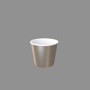 empty popcorn tub 3D model