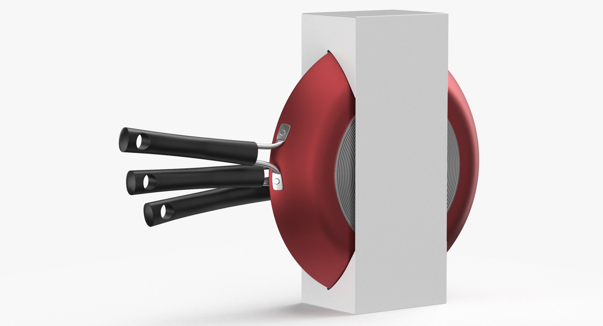 Cook Pans Type 01 Pack Red Blank and Generic Label model - TurboSquid ...