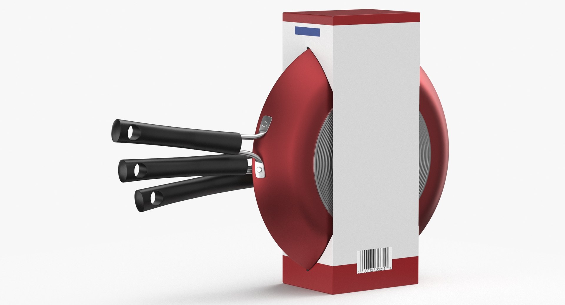 Cook Pans Type 01 Pack Red Blank and Generic Label model - TurboSquid ...