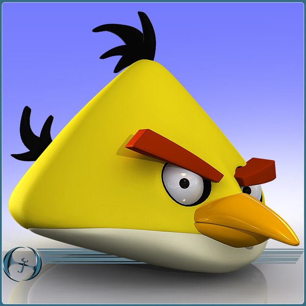 3ds max angry bird character cartoon
