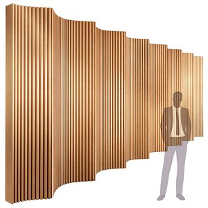 3D model parametric wall 013