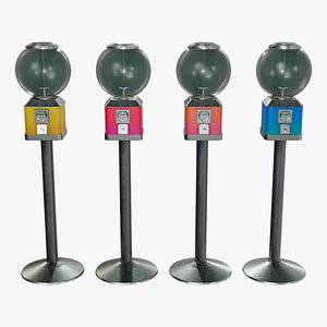 3D Candy Machine 4 Colors