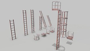 Metal Rusted Modular Ladder System