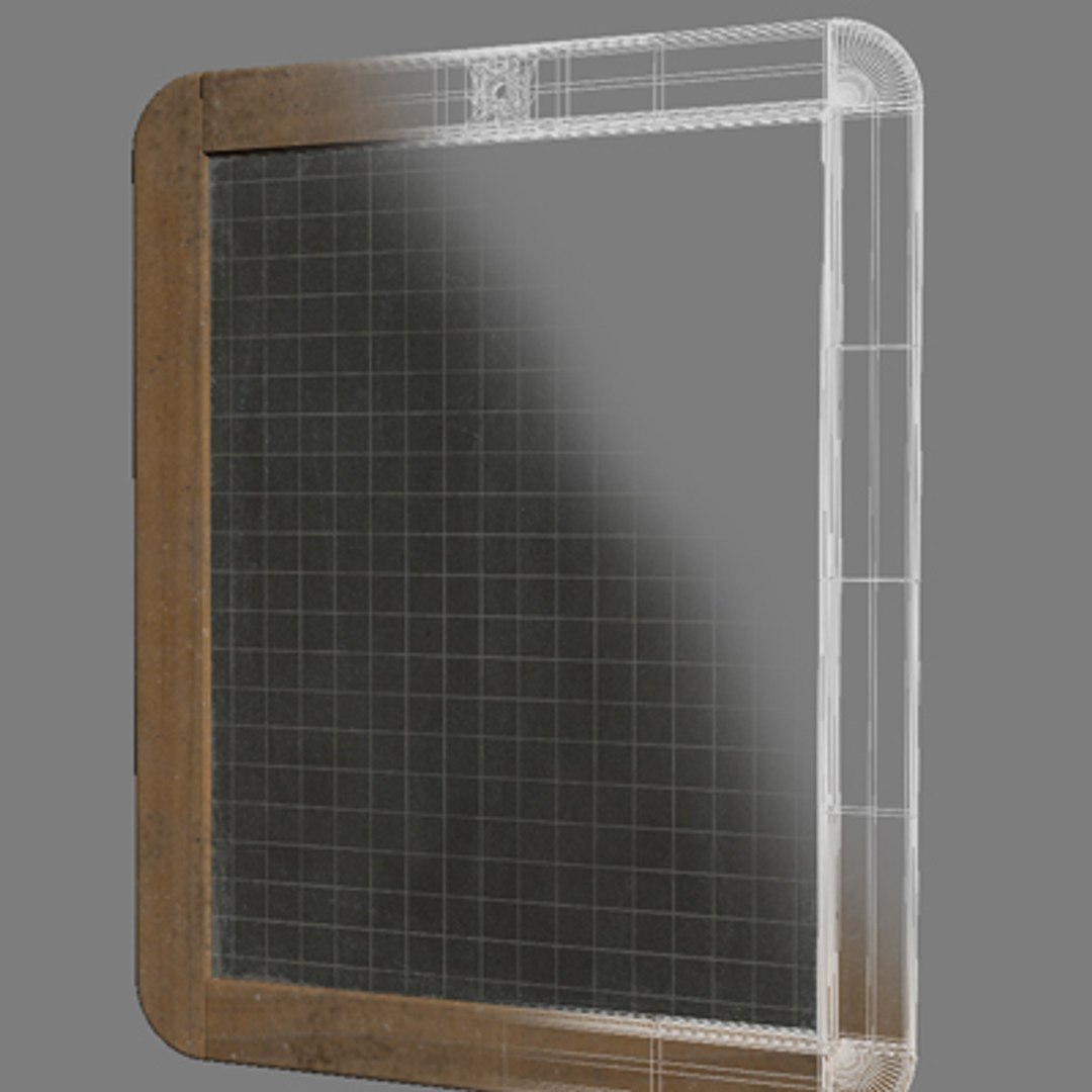 3d School Slate Model