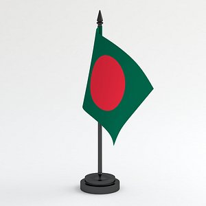 3D Table Flag Bangladesh