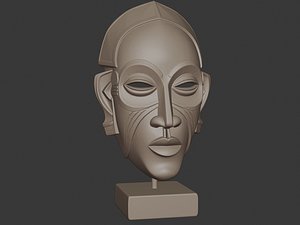 3D Tribal mask - 3D Print model