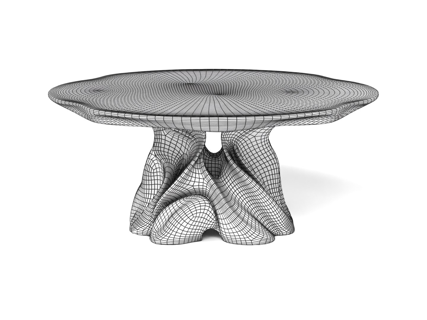 3D Organic Futuristic Table - TurboSquid 2512880