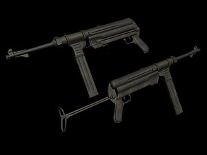 mp 40 gun 3d model