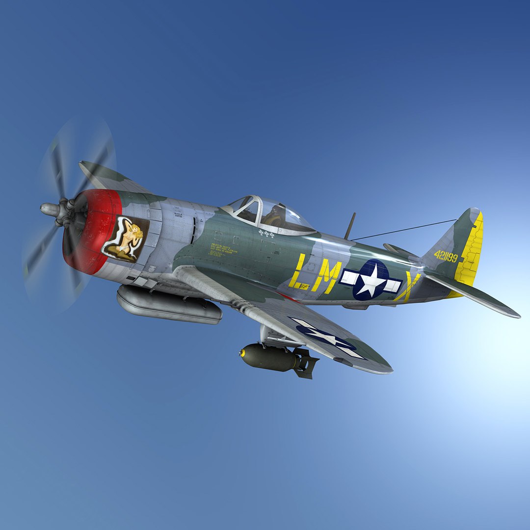 Republic P-47M Thunderbolt-Josephine 3D 모델 - TurboSquid 1729861