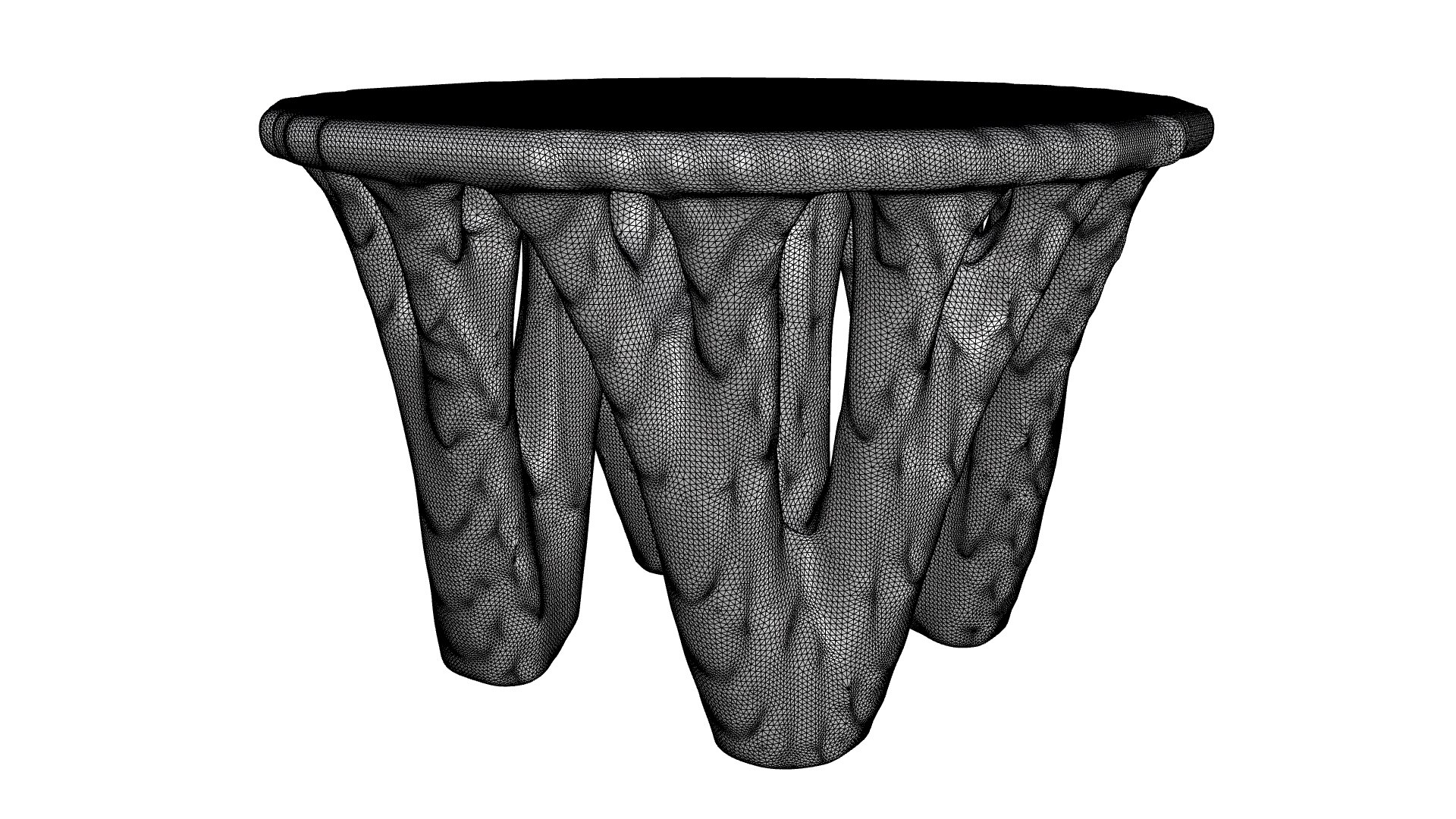 3D Organic Topological Tables Set Model - TurboSquid 2351616