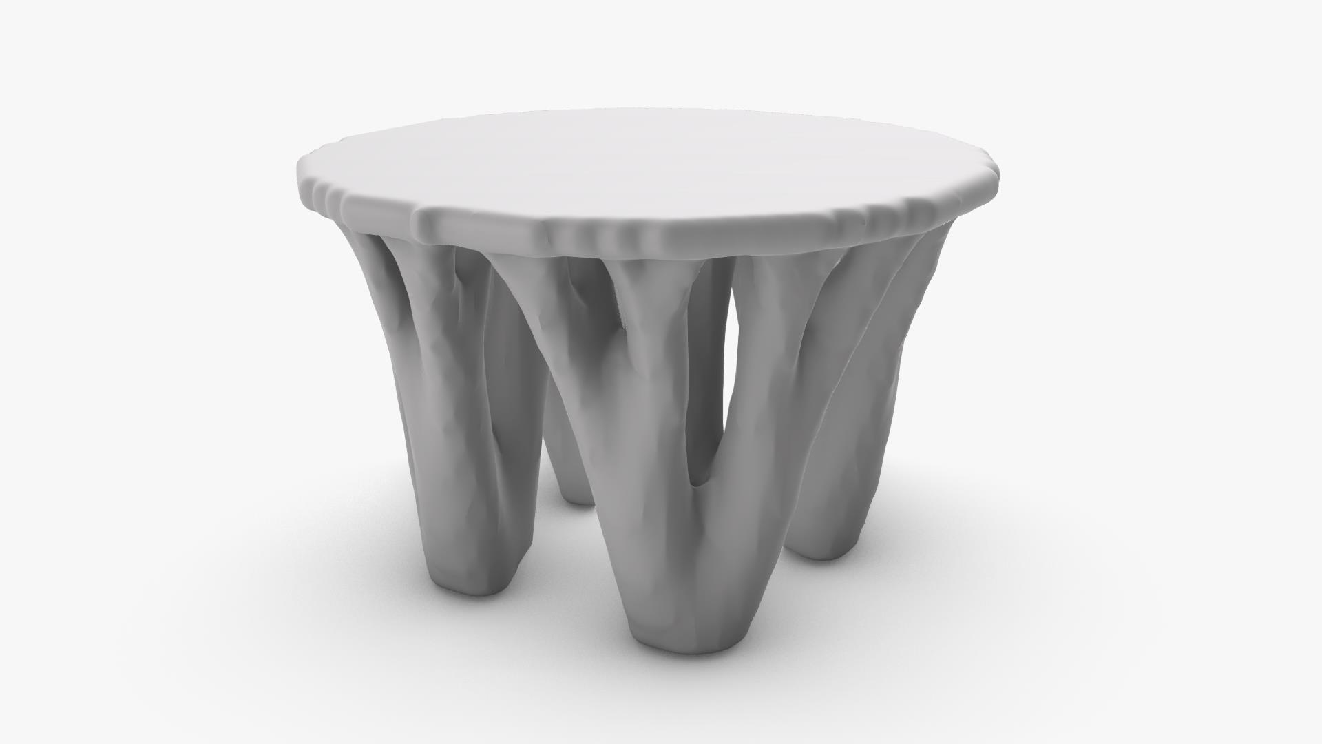 3D Organic Topological Tables Set Model - TurboSquid 2351616