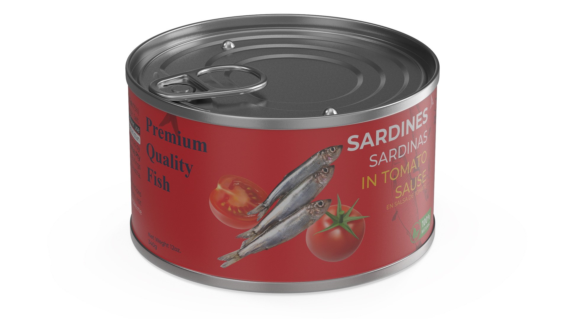 Canned Sardines in Tomato Souse 3D model preview