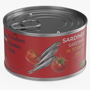 Canned Sardines in Tomato Souse 3D model