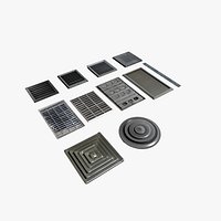 Ventilation 3D Model Set