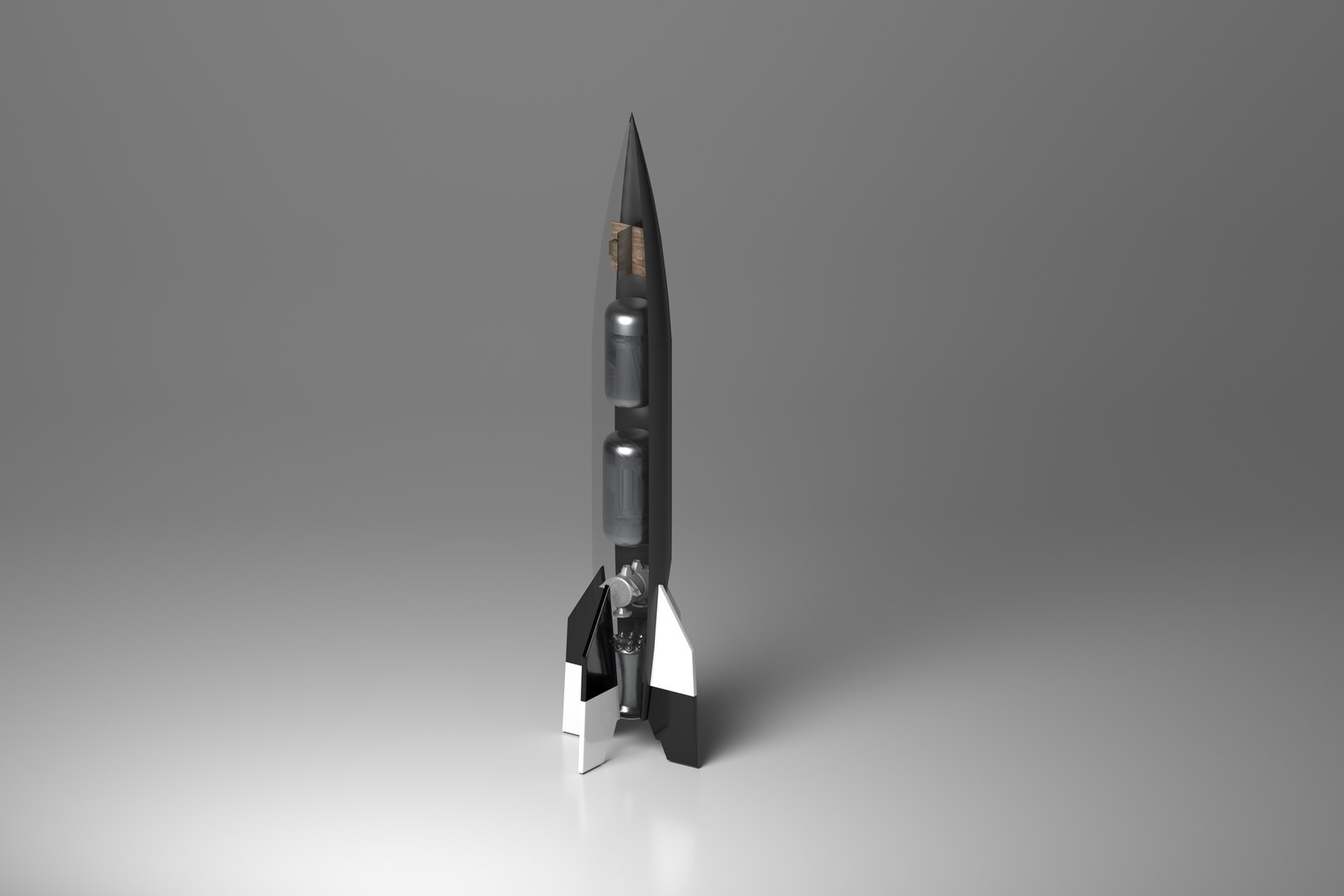 V2 Rocket With Parts 3D Model - TurboSquid 2083551