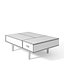 Mesa de centro de LARS WEST ELM Mid Century com armazenamento