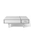 Mesa de centro de LARS WEST ELM Mid Century com armazenamento