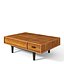Mesa de centro de LARS WEST ELM Mid Century com armazenamento
