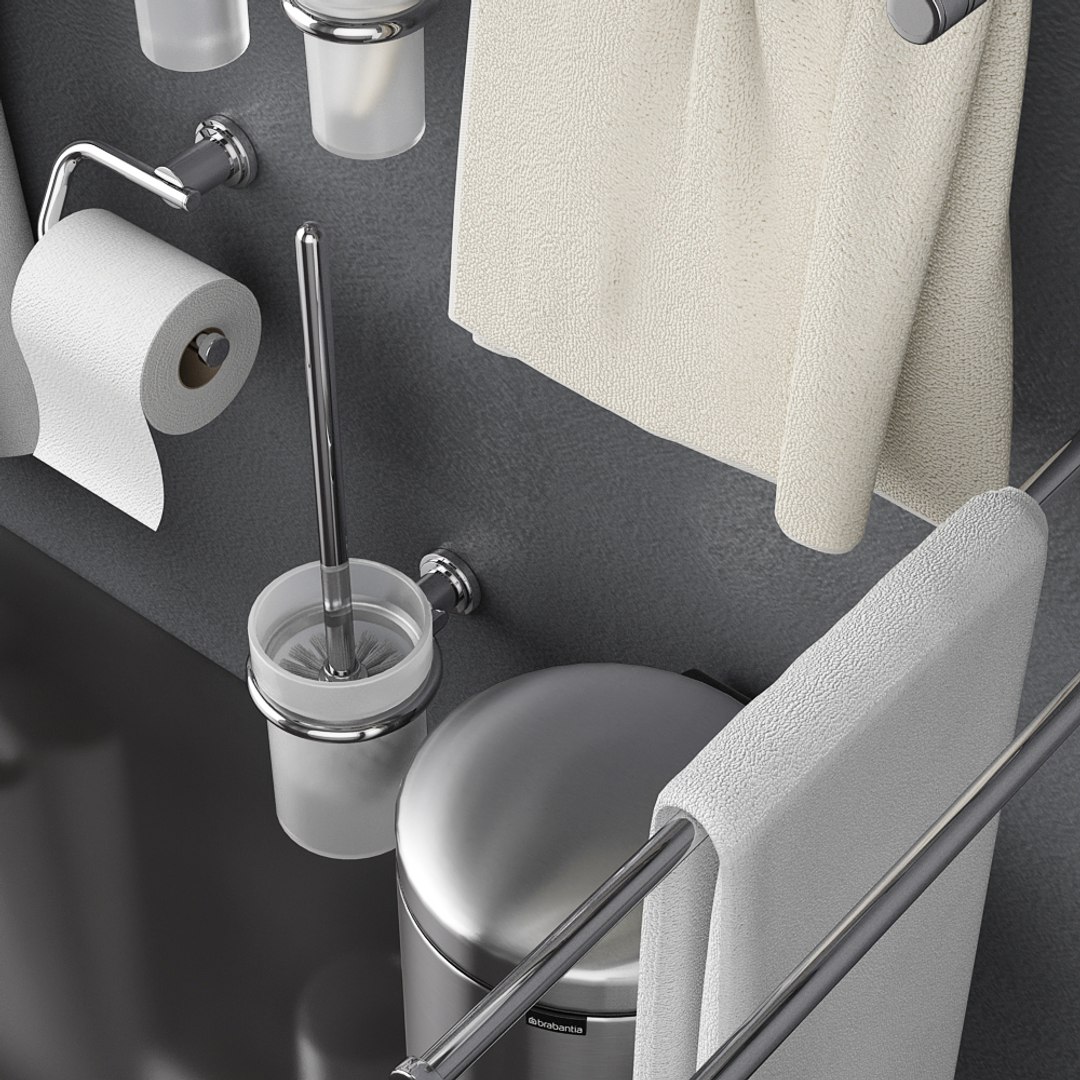Bathroom Accessories Grohe Atrio 3D Model TurboSquid 1460564