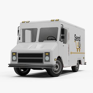 American Mail Truck 3D model
