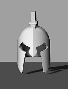 3D model spartan helmet