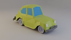 3D model Cartoon Low-poly Car