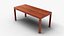 3D Realistic Wooden Table 3D Model High Quality PBR Furniture Asset