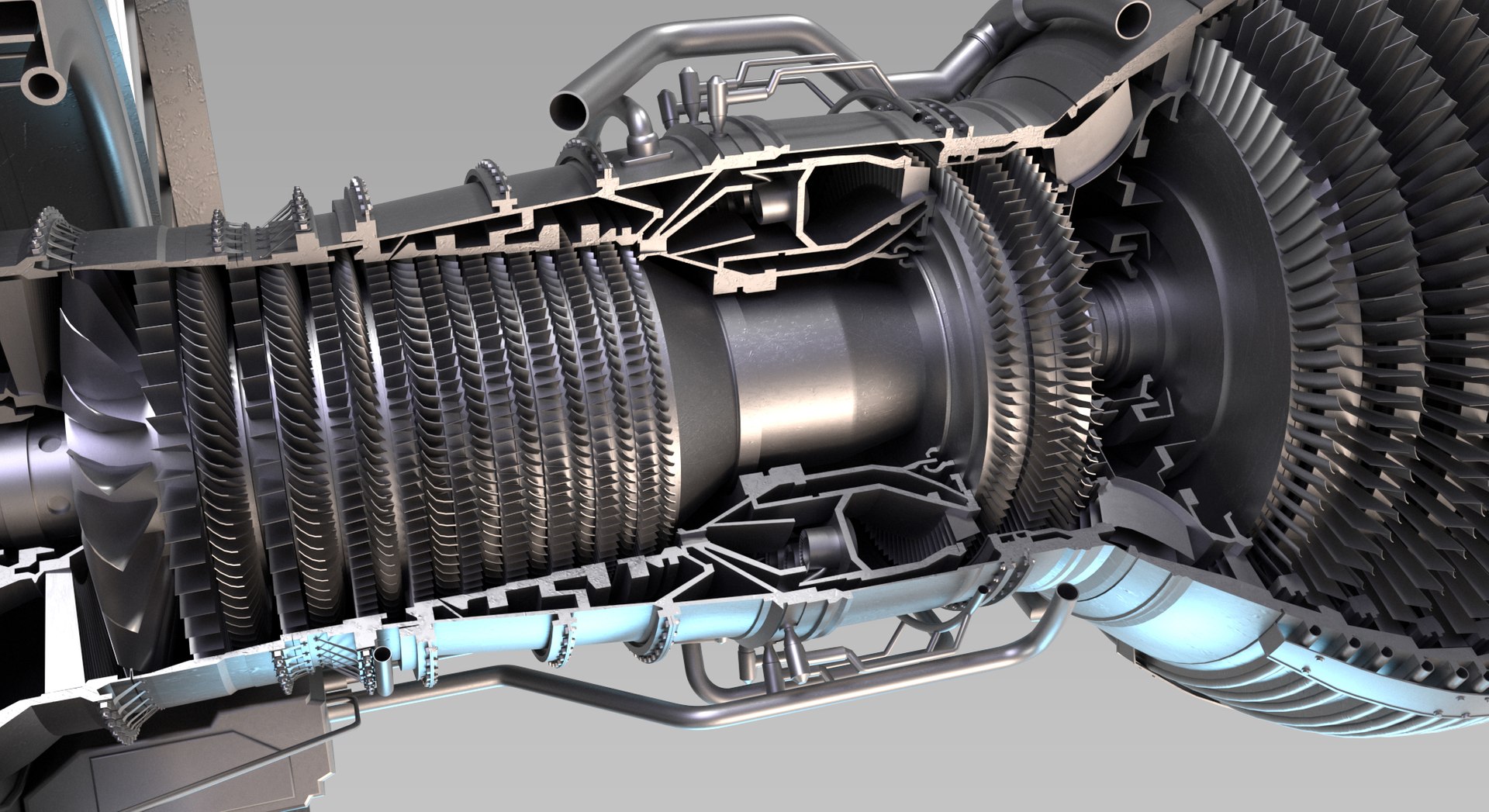 LEAP-1A turbofan engine 3D model - TurboSquid 1875183