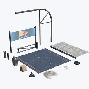 3D Street retro future props