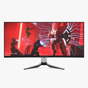 Alienware 34 Curved Qd-oled Gaming Monitor 3D