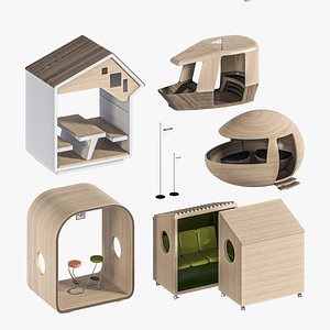 L3DV11G01 - officeislands receptions set