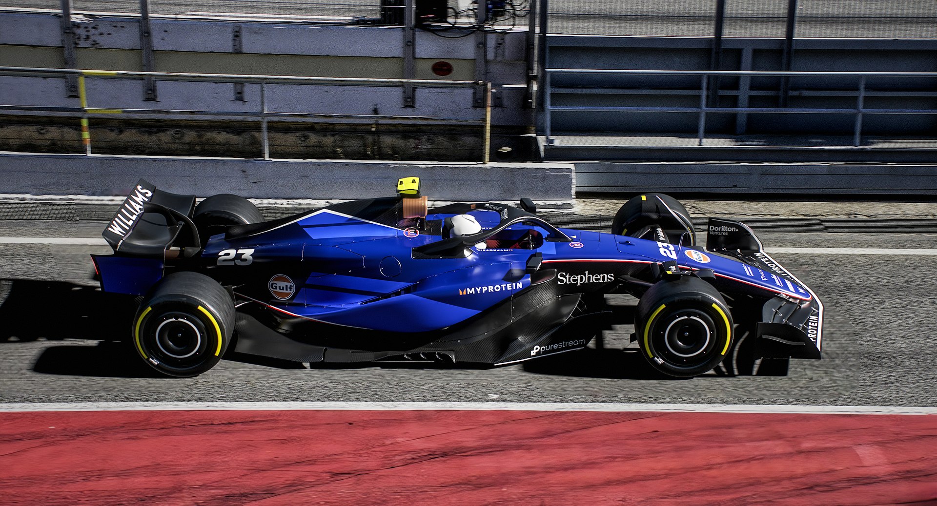 Williams FW46 F1 Team Formula 1 Season 2024 3D Model