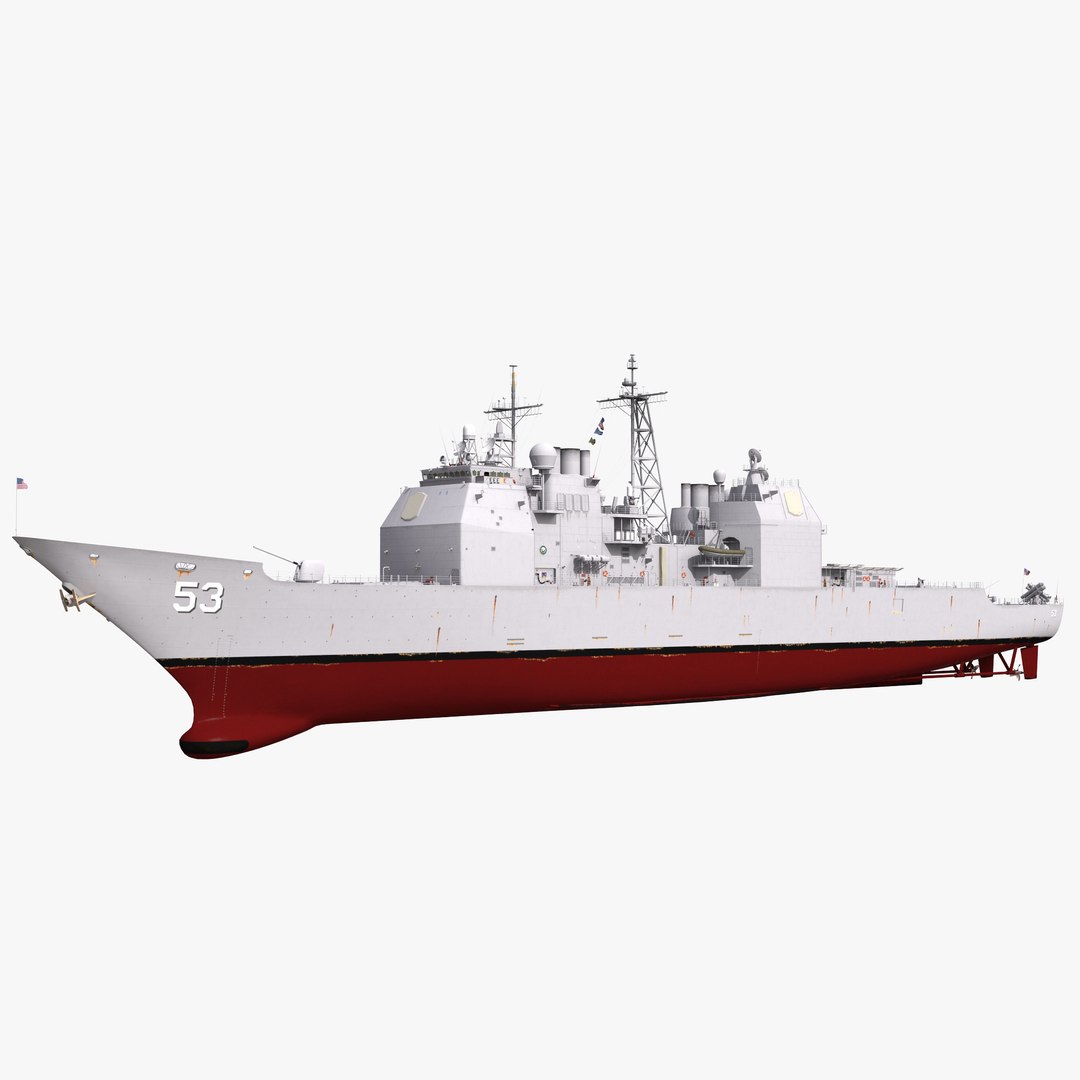 USS Mobile Bay CG-53 3D Model 3D model preview