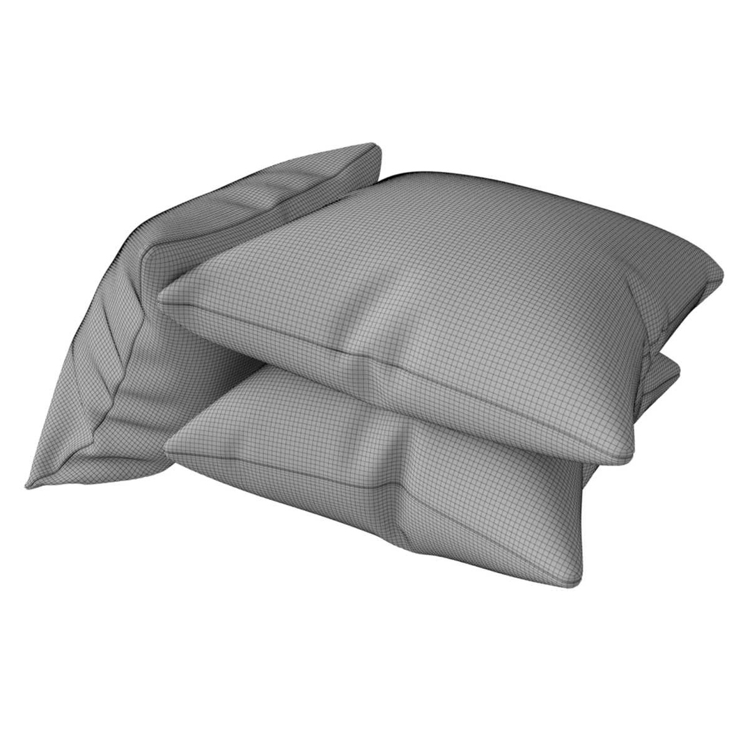 3d model pillows velvet