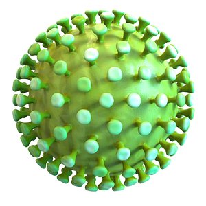 3D modeled coronavirus