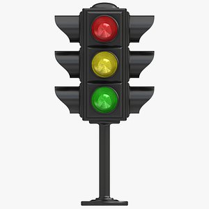 traffic light 3d 3ds