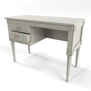 bourbon vintage compact desk 3D model