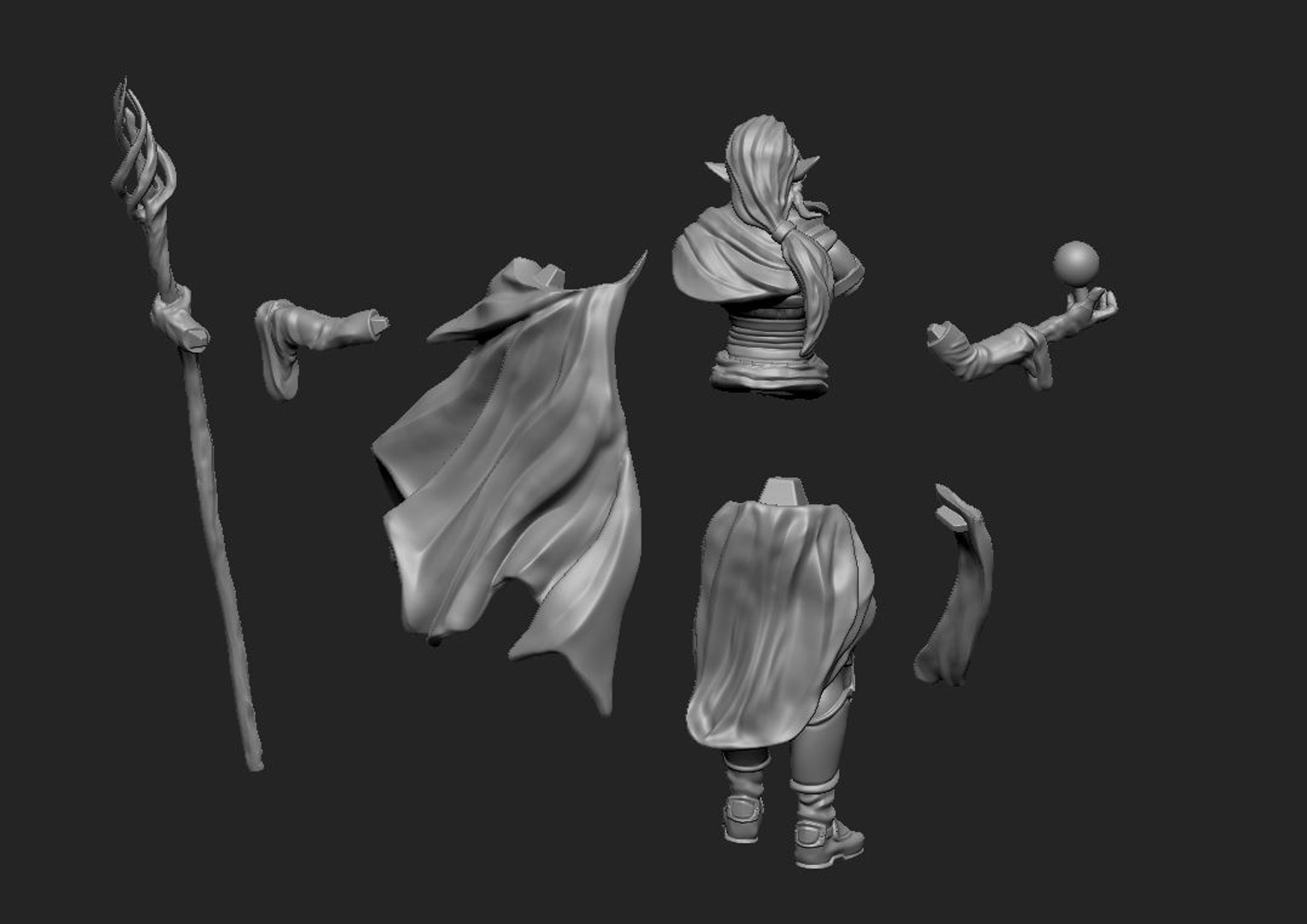 Mage Elf 3D Model - TurboSquid 1268660