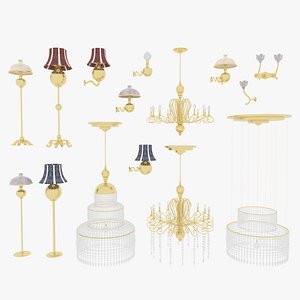 3D Victorian Lamps