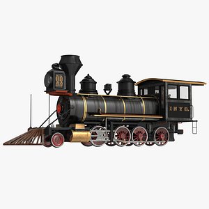 steam train locomotive 3 3d max