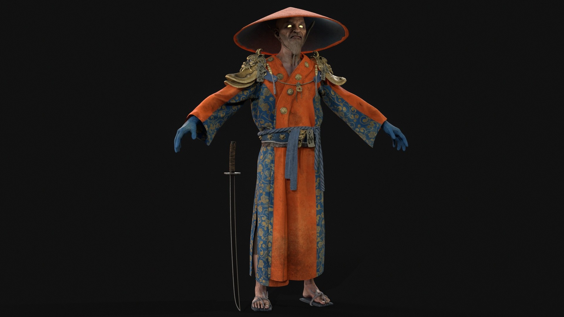 3D Old Samurai model https://p.turbosquid.com/ts-thumb/6T/KXMfHd/6b/desktop21/jpg/1765645498/1920x1080/fit_q87/a67ba1c8897f702398afc797263b47f8ec6a5f0e/desktop21.jpg