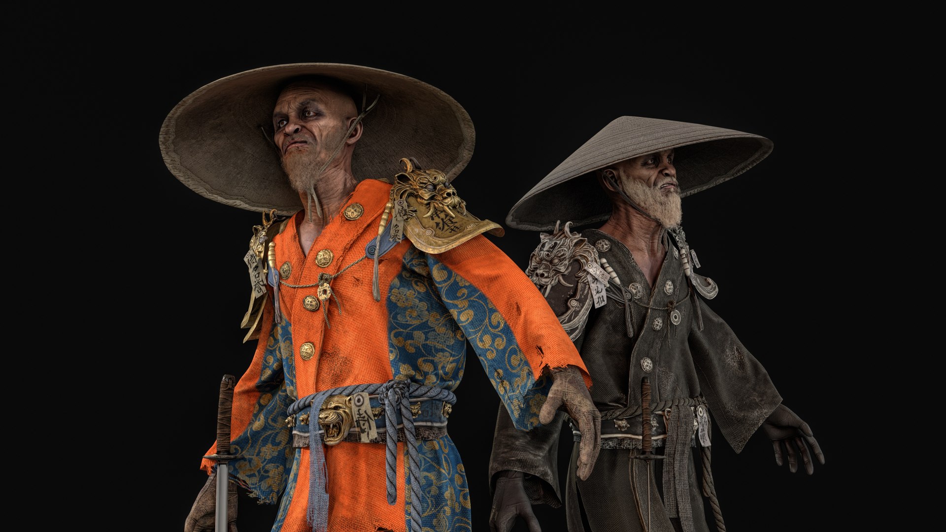 3D Old Samurai model https://p.turbosquid.com/ts-thumb/6T/KXMfHd/Rl/desktop11/jpg/1765645459/1920x1080/fit_q87/7ef2191adbd5c690e2f1919ba28e2c4dc6ac790c/desktop11.jpg